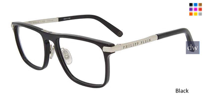 Black Philipp Plein VPP019M Eyeglasses.