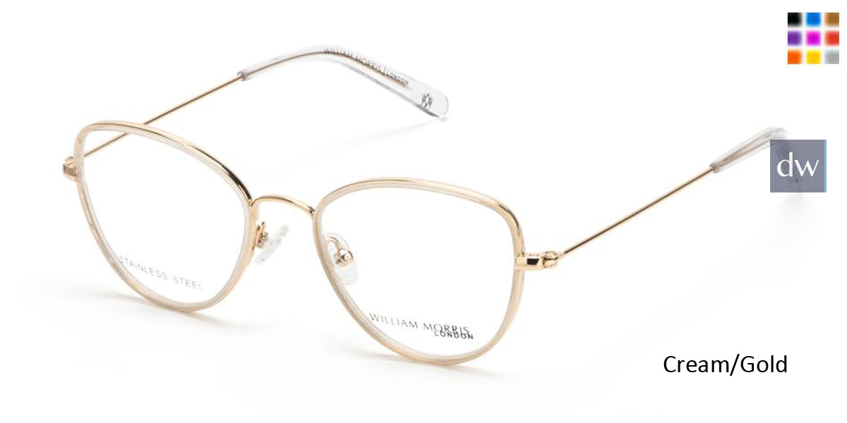 Cream/Gold William Morris London WM55001 Eyeglasses.