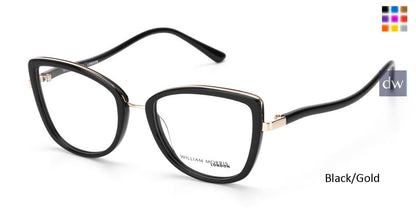 Black/Gold William Morris London WM50164 Eyeglasses.