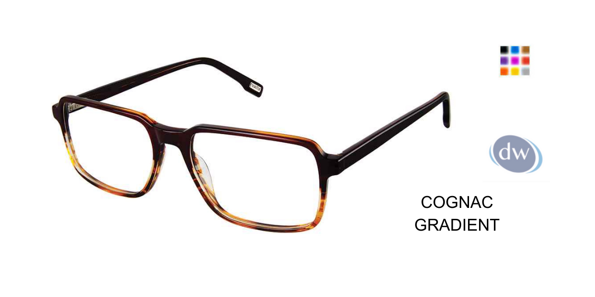EVATIK E-9242 Eyeglasses COGNAC GRADIENT