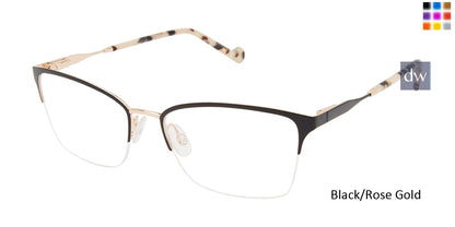 Black/Rose Gold Mini 761010 Eyeglasses.