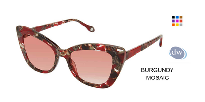 FYSH F-2063 Sunglasses Burgundy Mosaic