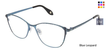 Blue Leopard Fysh 3674 Eyeglasses.
