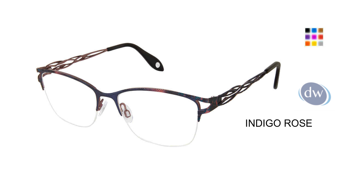 FYSH F-3710 Eyeglasses Indigo Rose