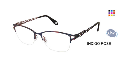 FYSH F-3710 Eyeglasses Indigo Rose