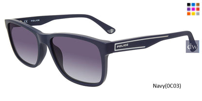 Navy (0C03) Police SPLB40N Sunglasses.