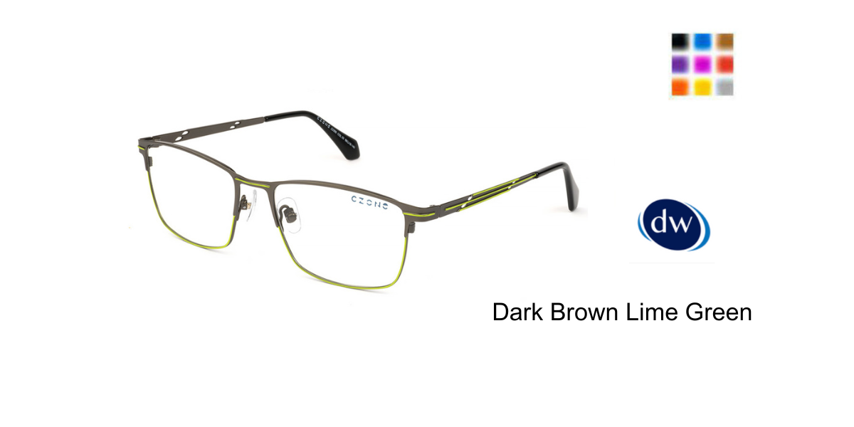 Dark Brown Lime Green