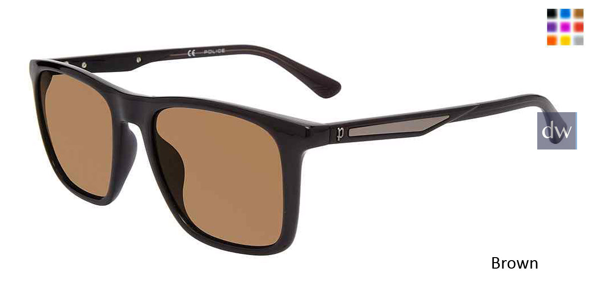 Brown Police SPLF17 Sunglasses.