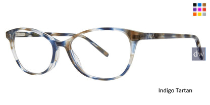 Indigo Tartan Vera Wang V581 Eyeglasses.