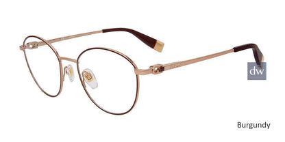 Burgundy Furla VFU589 Eyeglasses