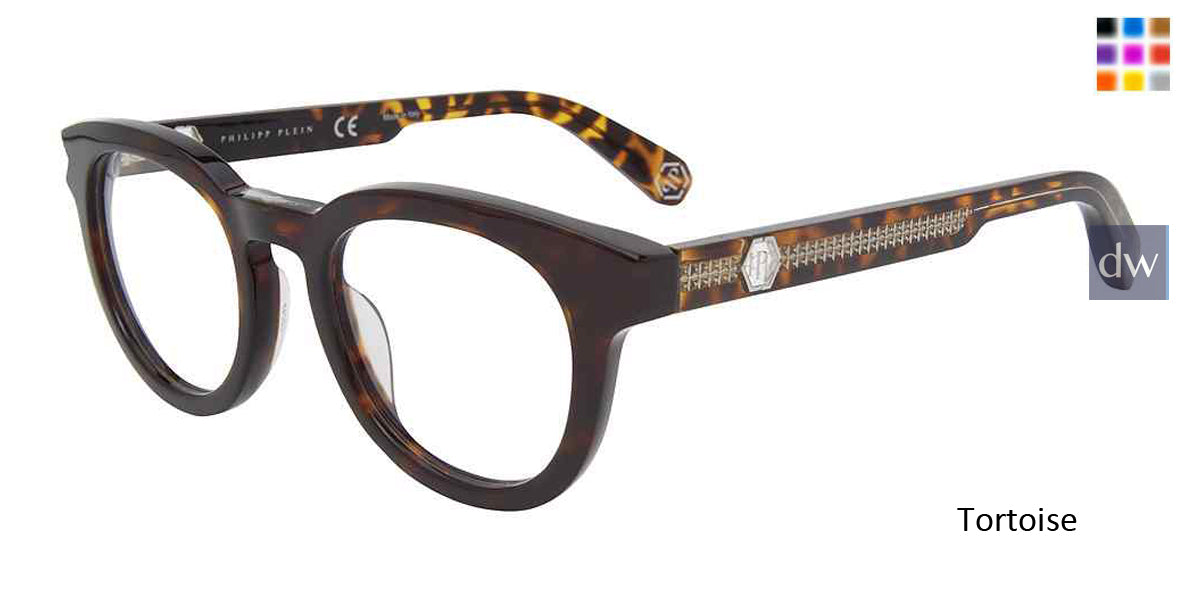 Tortoise Philipp Plein VPP024V Eyeglasses - Teenager.