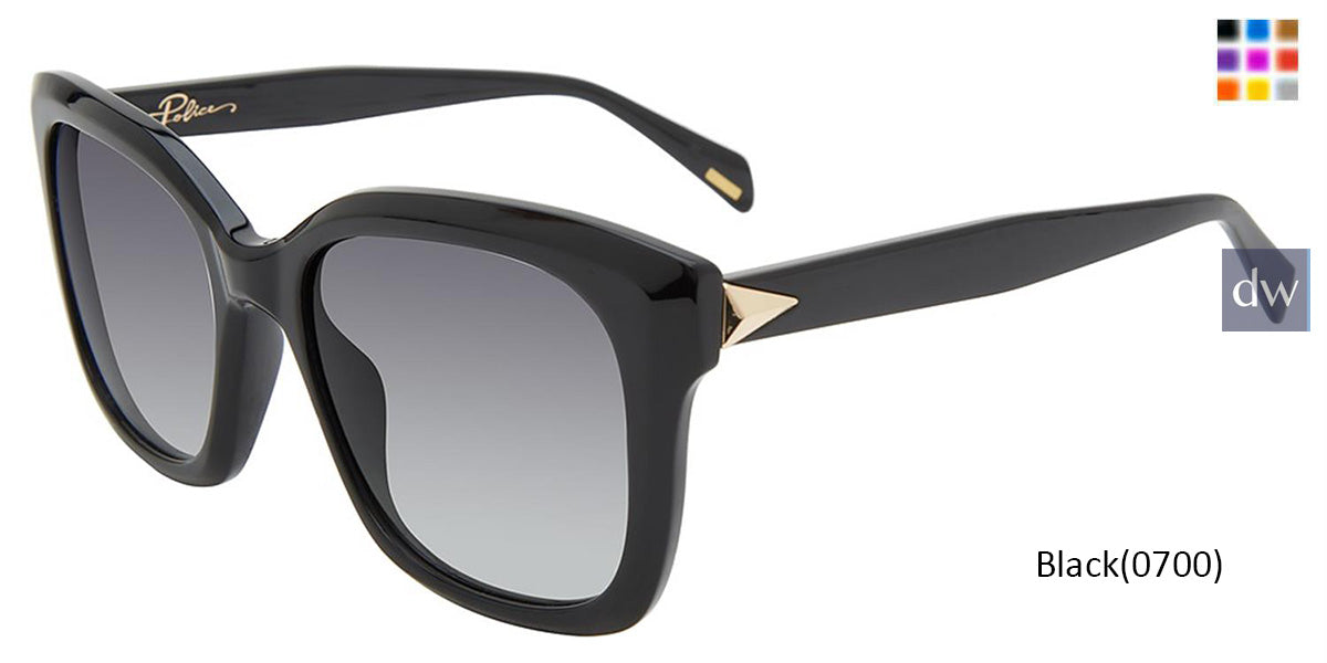 Black (0700) Police SPLD30 Sunglasses.