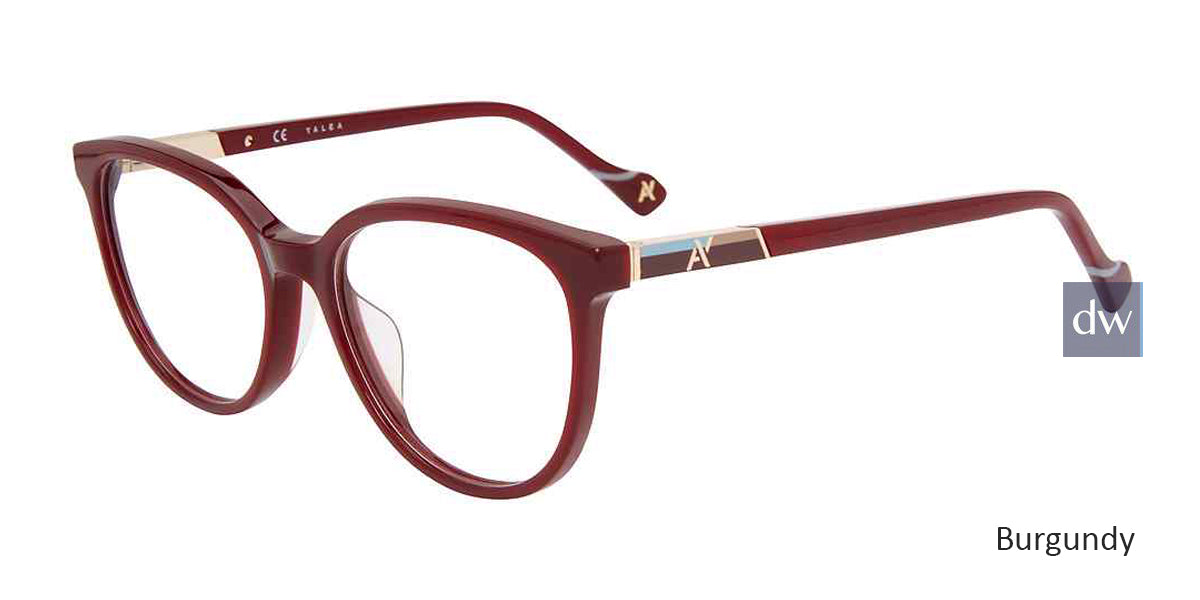 Burgundy Yalea VYA003L Eyeglasses
