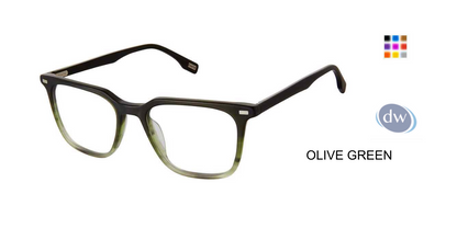 EVATIK E-9237 Eyeglasses OLIVE GREEN