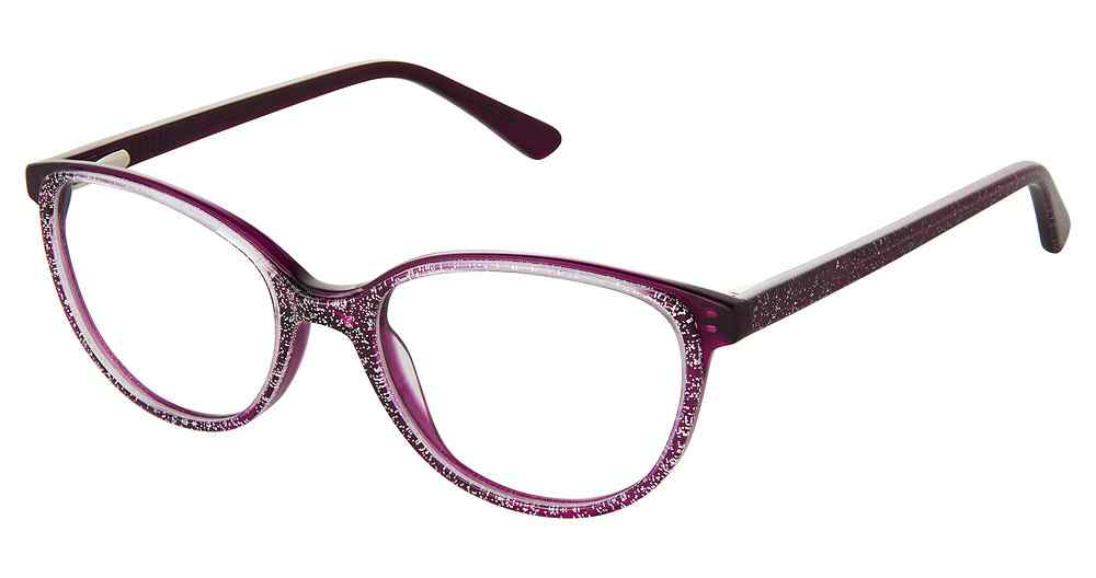PURPLE-SPARKLE SUPERFLEX-KIDS SFK-268 Eyeglasses