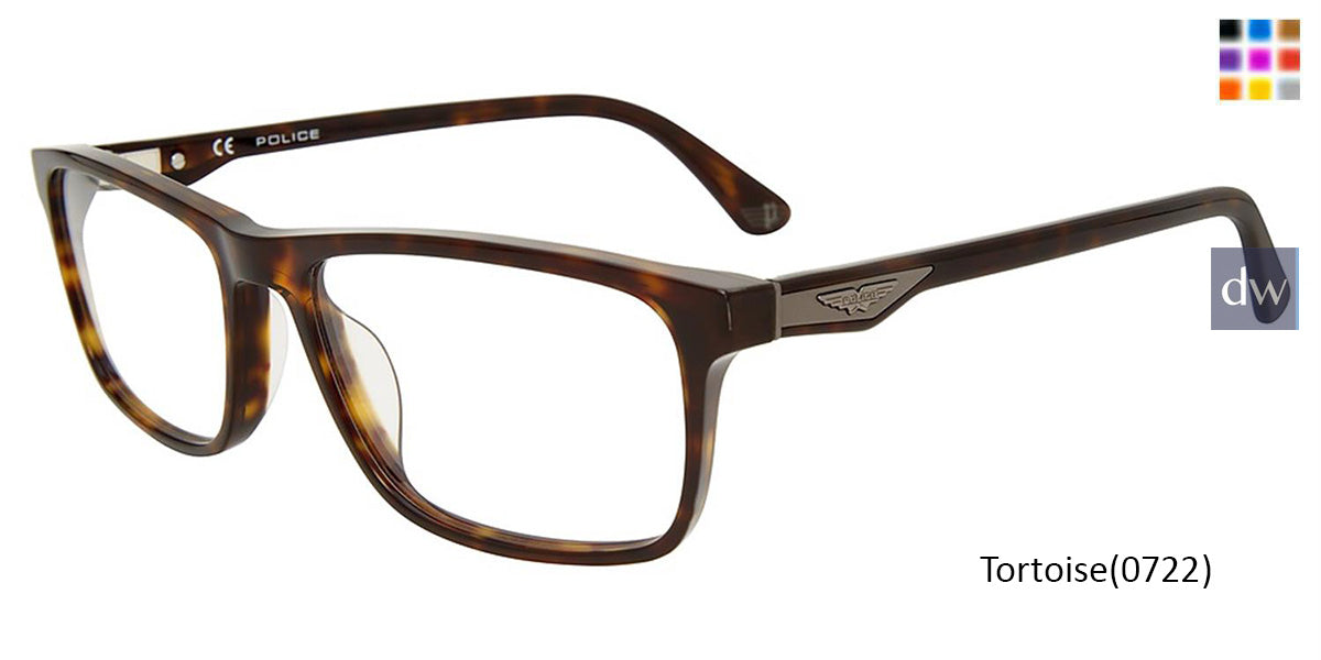 Tortoise (0722) Police VPLB56 Eyeglasses.