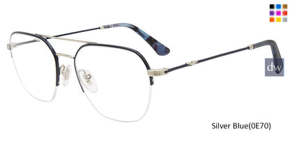Silver Blue (0E70) Police VPLD02 Eyeglasses.