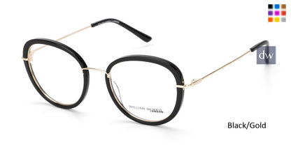 Black/Gold William Morris London WM50165 Eyeglasses.