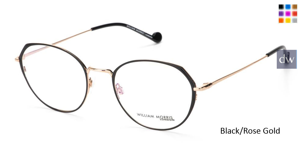 Black/Rose Gold William Morris London WM50170 Eyeglasses.