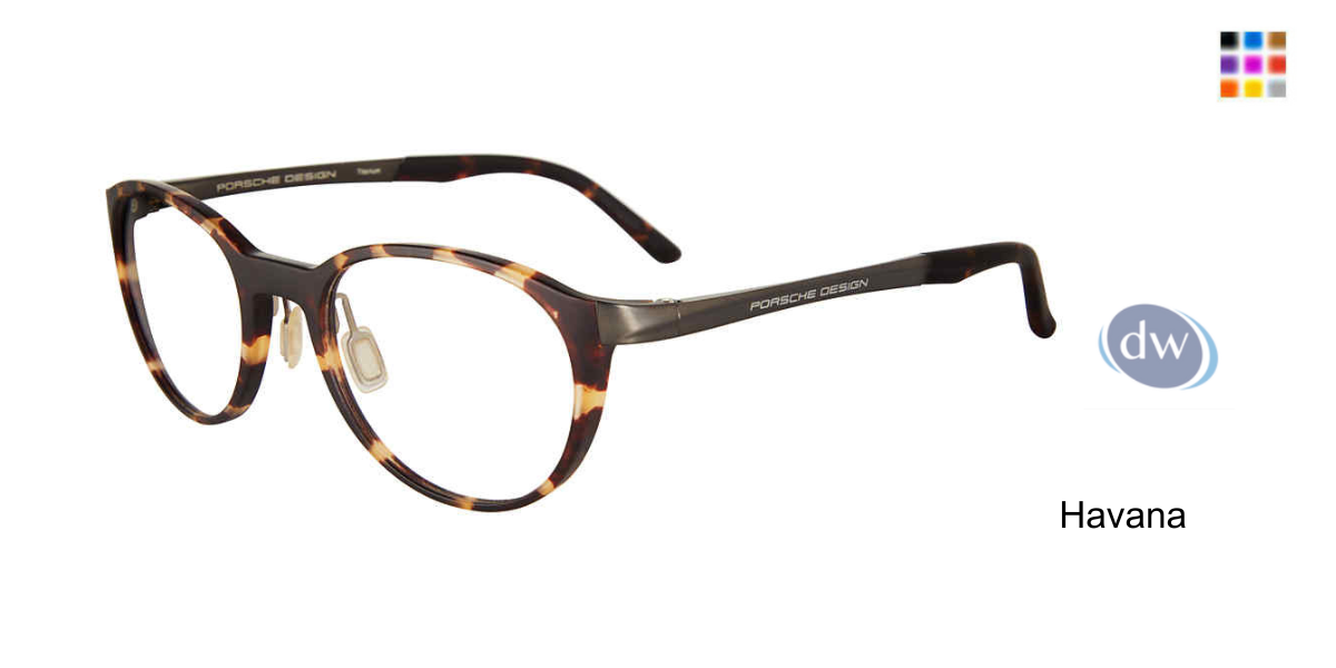 PORSCHE DESIGN P8342 Eyeglasses Havana