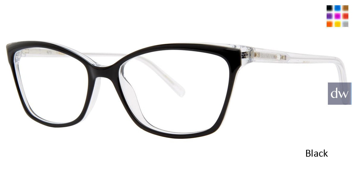 Black Vera Wang Yolanda Eyeglasses.