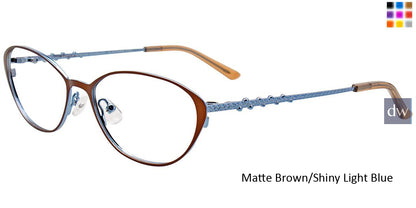 Matte Brown Shiny Light Blue