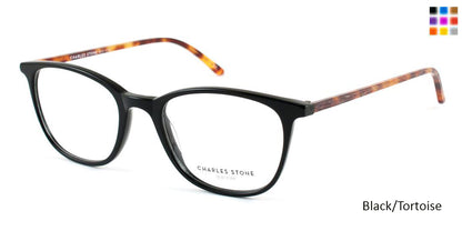 Black/Tortoise William Morris Charles Stone NY CSNY 30001 Eyeglasses - Teenager