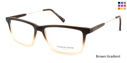 Brown Gradient William Morris Charles Stone NY CSNY 30003 Eyeglasses