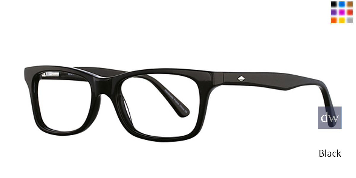 Black Elan 3002 Eyeglasses.