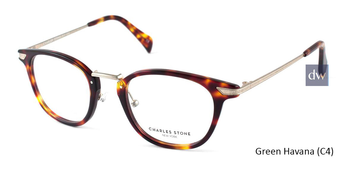 Green Havana (C4) William Morris Charles Stone NY CSNY30033 Eyeglasses - Teenager