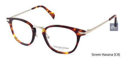 Green Havana (C4) William Morris Charles Stone NY CSNY30033 Eyeglasses - Teenager