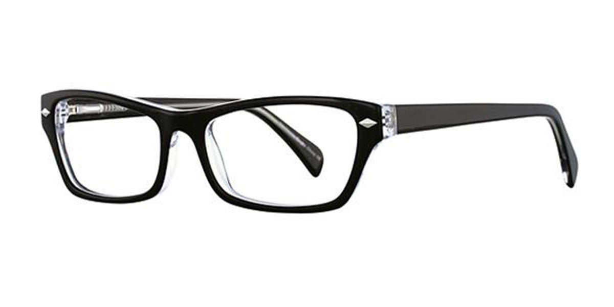 Black/Crystal Elan 3005 Eyeglasses.