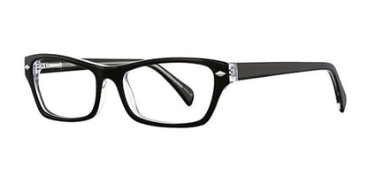 Black/Crystal Elan 3005 Eyeglasses.
