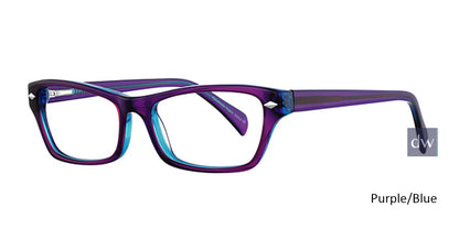 Purple/Blue Elan 3005 Eyeglasses.