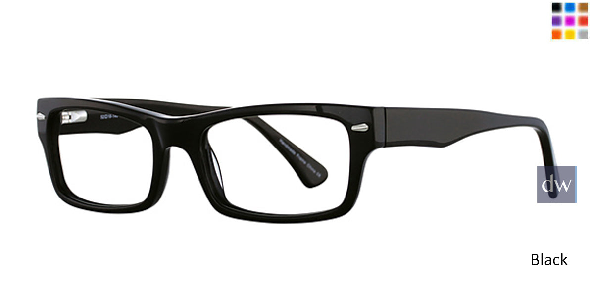 Black Elan 3006 Eyeglasses.