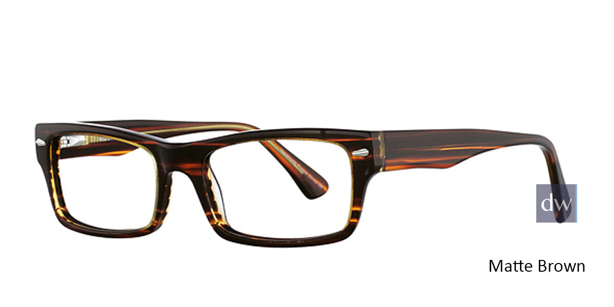 Matte Brown Elan 3006 Eyeglasses.