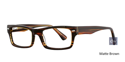 Matte Brown Elan 3006 Eyeglasses.