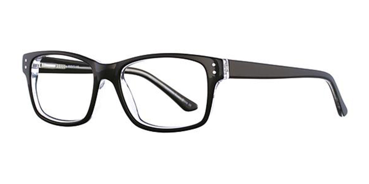 Black/Crystal Elan 3007 Eyeglasses.