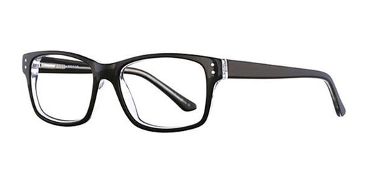 Black/Crystal Elan 3007 Eyeglasses.