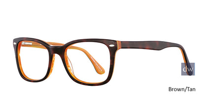 Brown/Tan Elan 3008 Eyeglasses.