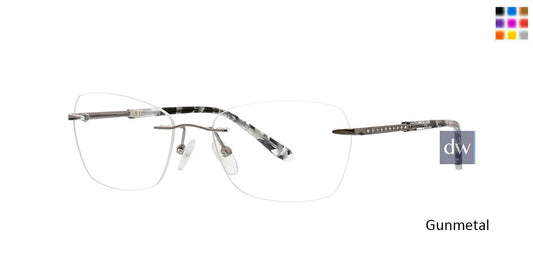 Gunmetal Totally Rimless 300 Halo Eyeglasses.
