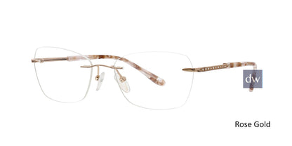 Rose Gold Totally Rimless 300 Halo Eyeglasses.