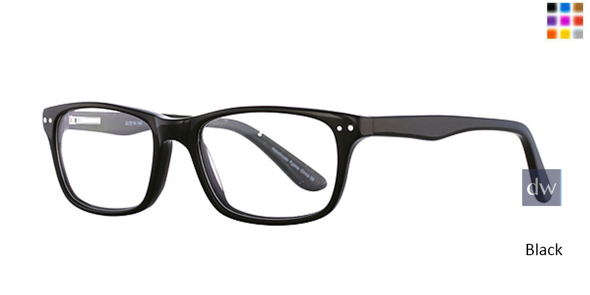 Black Elan 3010 Eyeglasses.