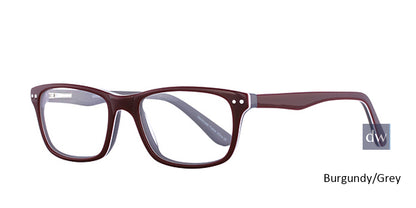 Burgundy/Grey Elan 3010 Eyeglasses.