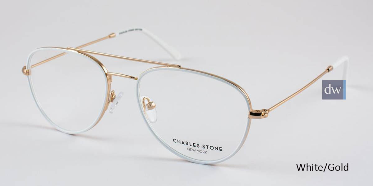 White/Gold Charles Stone NY CSNY 30020 Eyeglasses