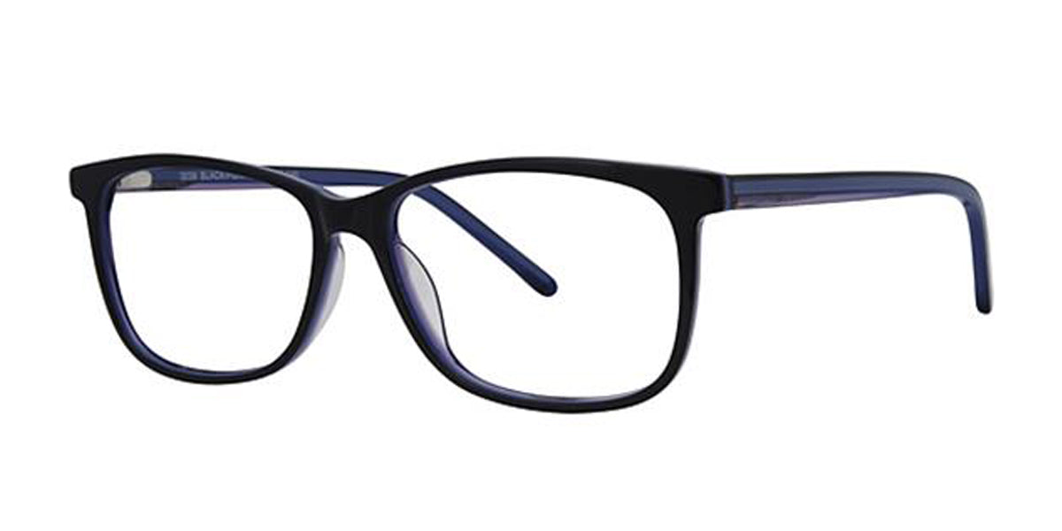 Black/Purple Elan 3038 Eyeglasses.