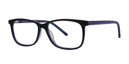Black/Purple Elan 3038 Eyeglasses.