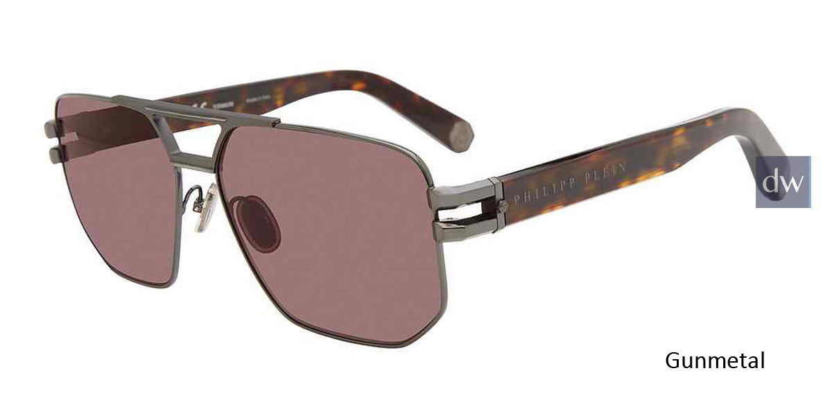 Gunmetal Philipp Plein SPP012M Sunglasses.
