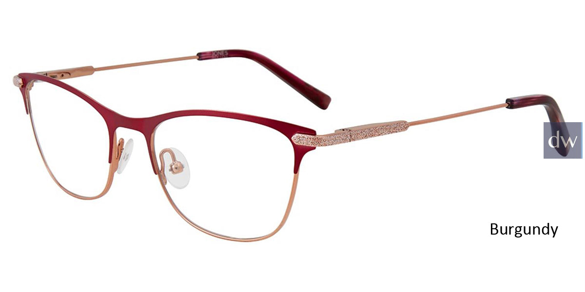 Burgundy Jones New York Petite J151 Eyeglasses - Teenager.