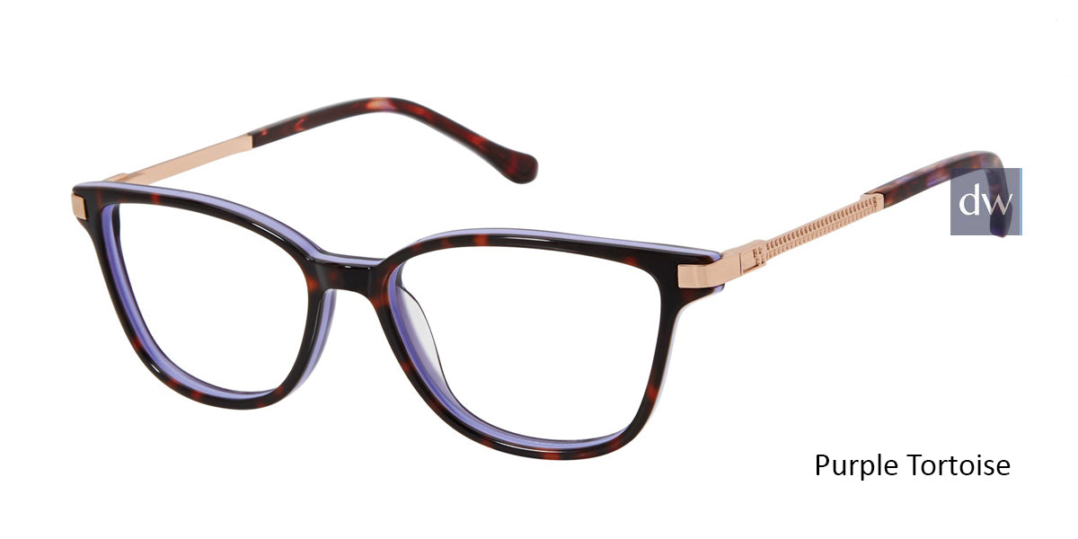 Purple Tortoise Buffalo BW007 Eyeglasses.